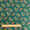 Printed Cotton CACATOES Fir / Tawny Multicolored